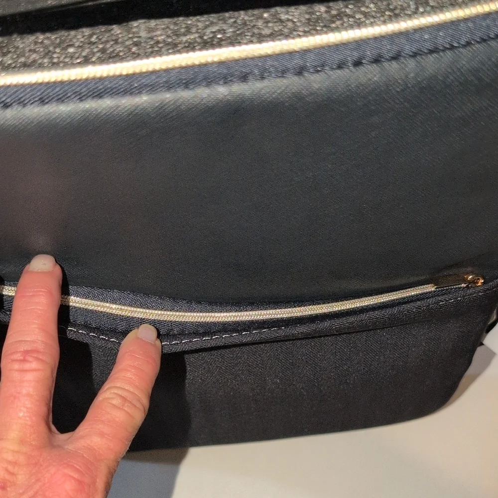 Heyday Black Computer Bag Nwt